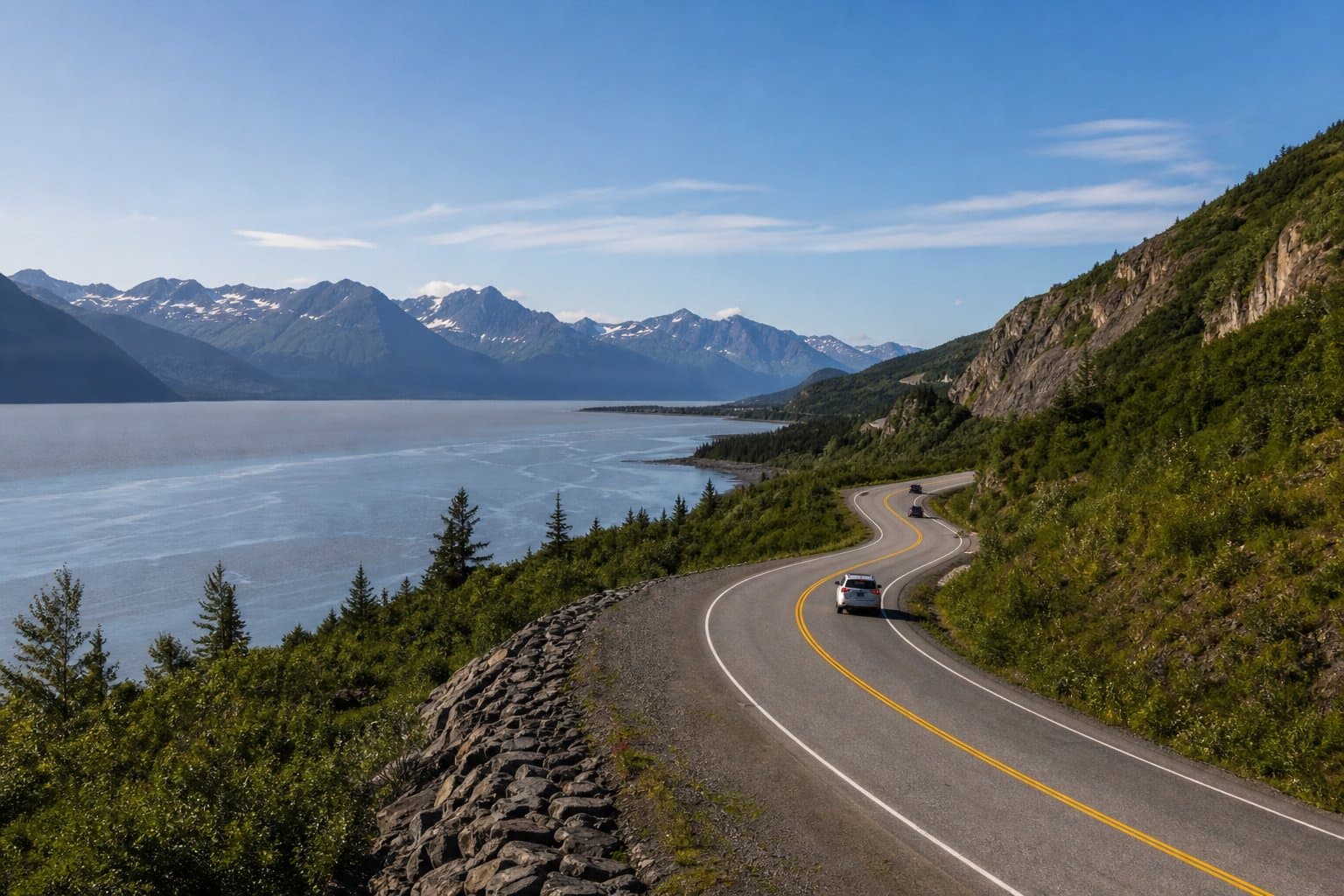 Cover image for article: A $1.5 billion Seward Highway plan pits safety against the Turnagain Arm viewshed