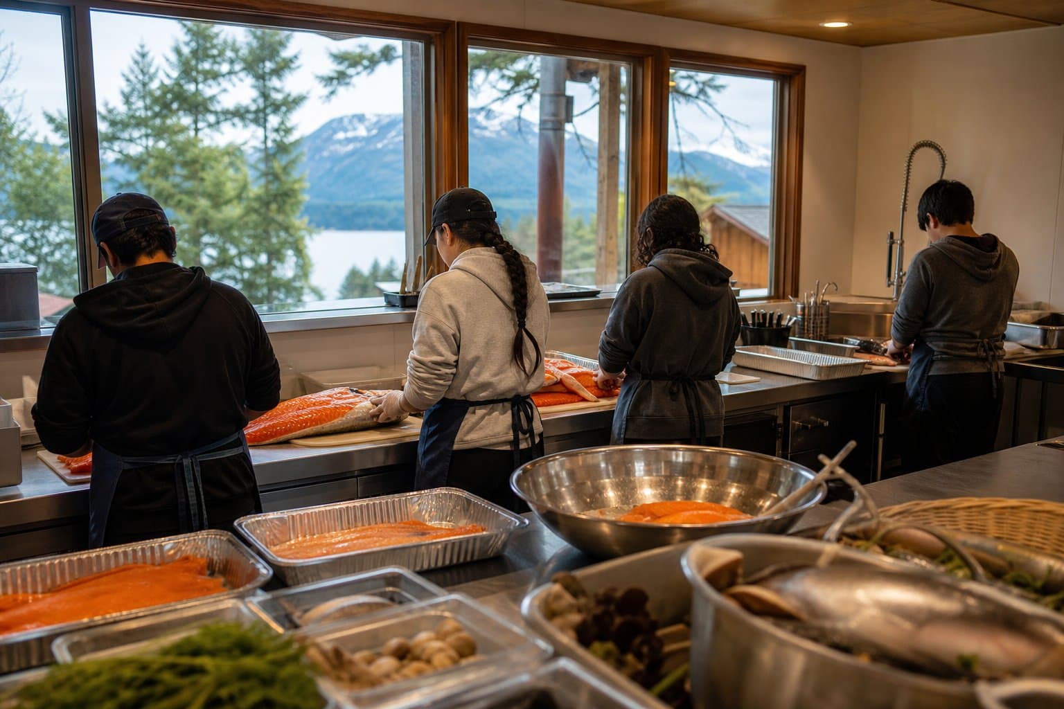 Cover image for article: Anchorage Assembly recognizes four Eklutna youth interns for Elders meal program