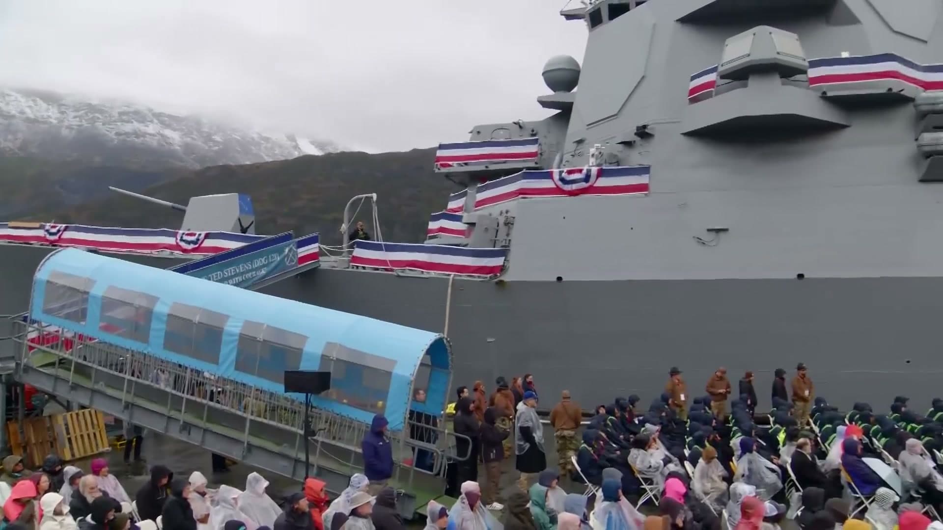 Cover image for article: Navy commissions USS Ted Stevens in Whittier